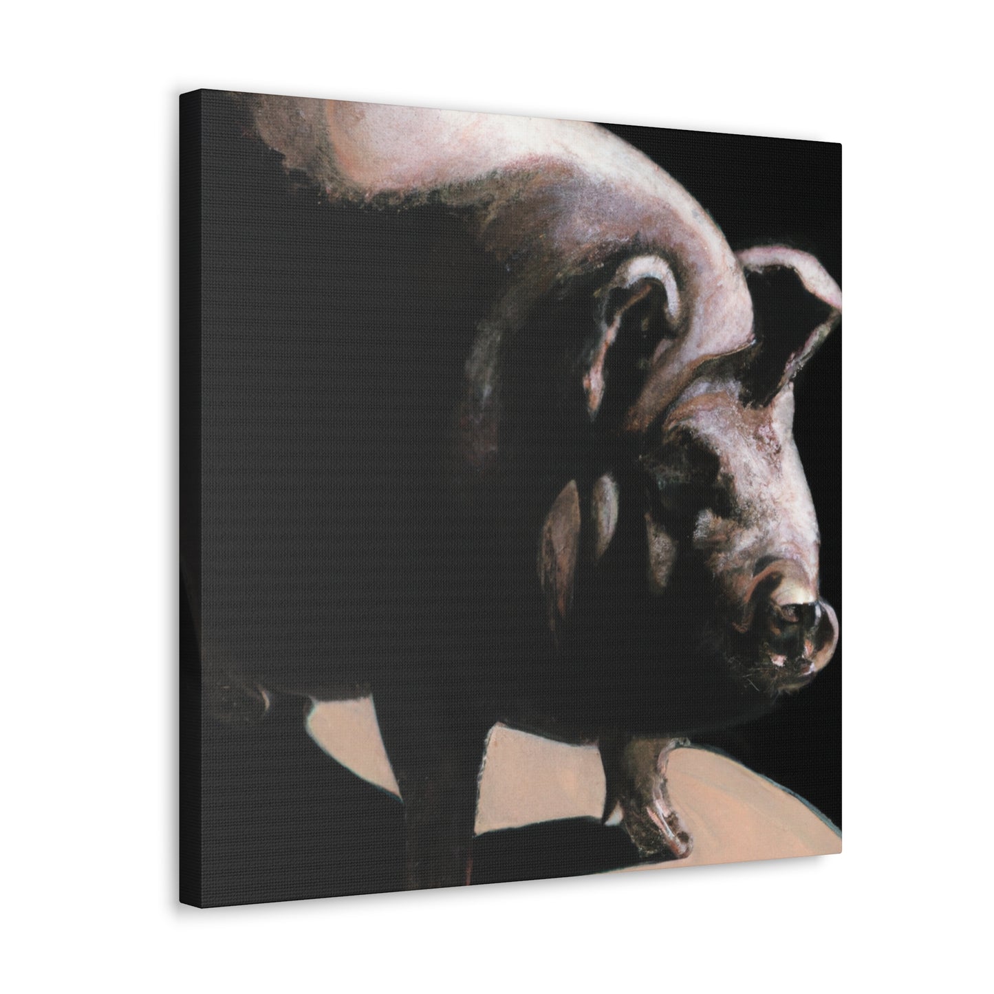 "Pot Belly Pig Euphoria" - Canvas