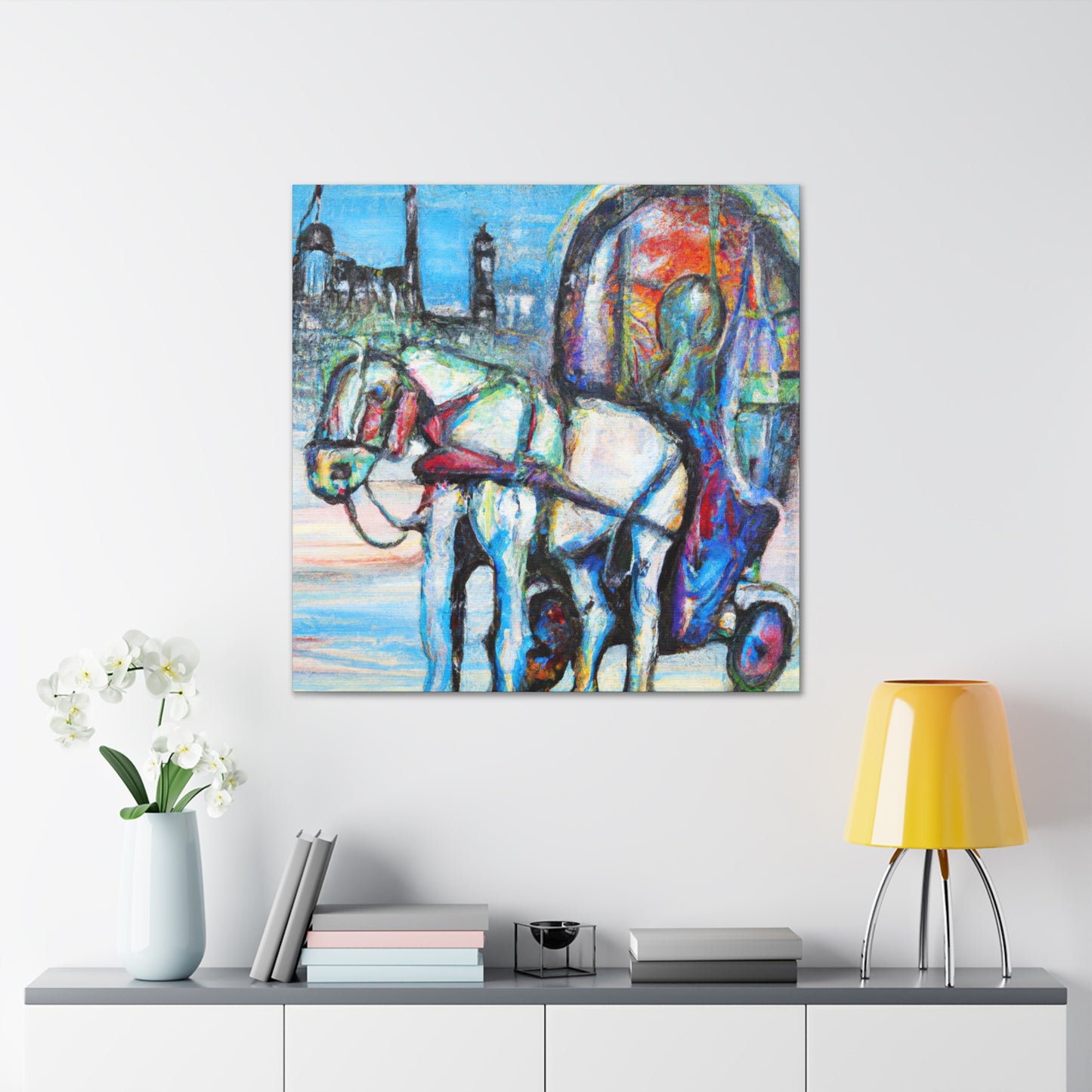 "Horse Drawn Carriage Dream" - Canvas