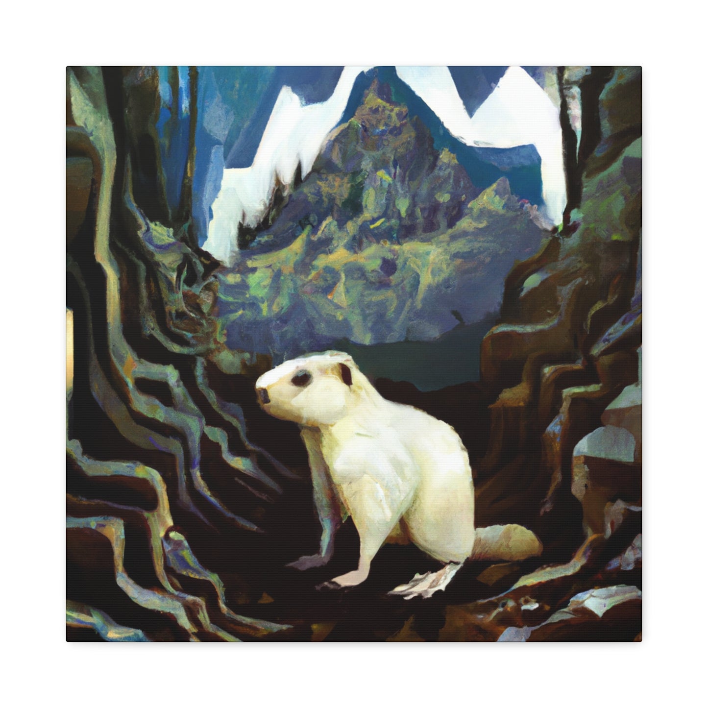 Marmot Street Mural - Canvas