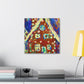 Gingerbread House Delight - Canvas