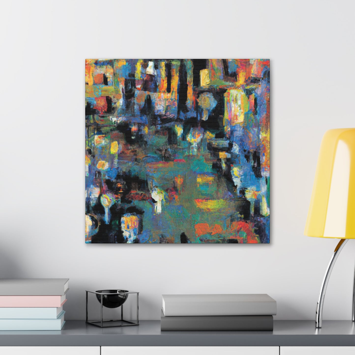 "Modernist Burst of Color" - Canvas