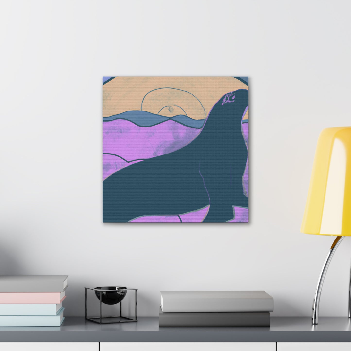 "Seaside Sea Lion Smile" - Canvas