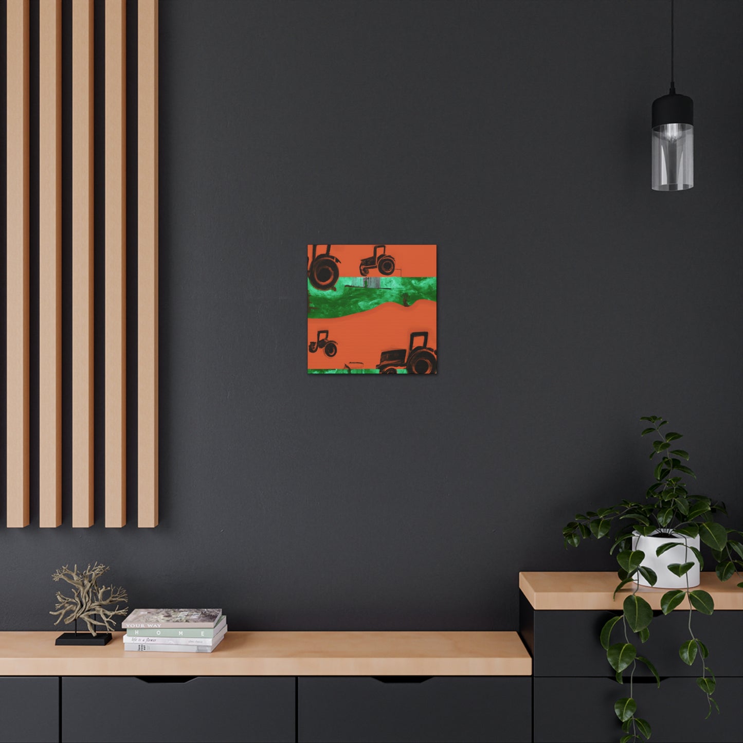 Tractor's Tranquil Harvest - Canvas