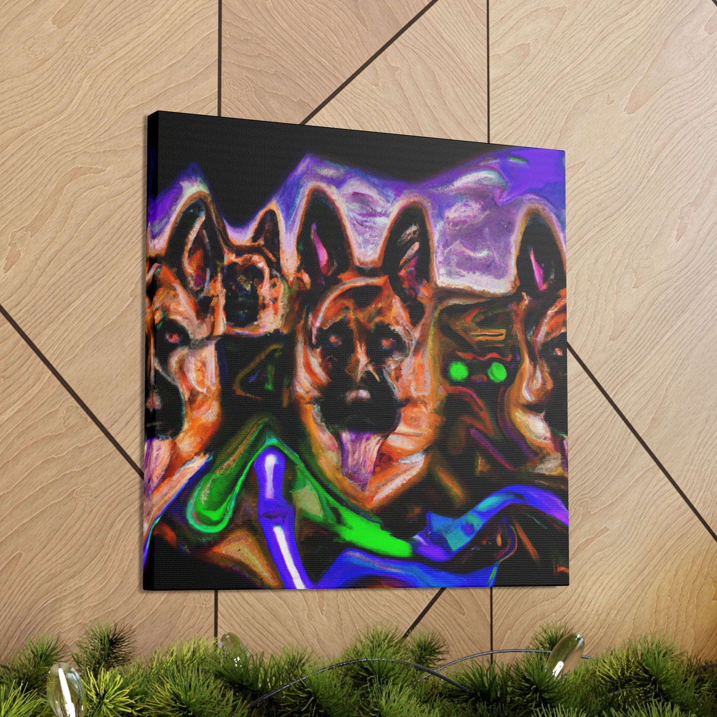 "German Shepherd Dreamscape" - Canvas