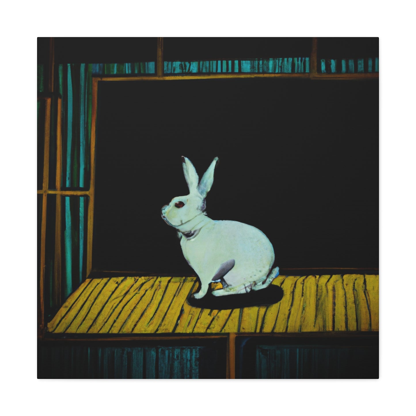 Rabbit in Neutral Tones - Canvas