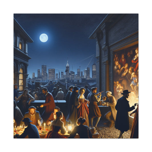 Exuberant Evening Festivities - Canvas