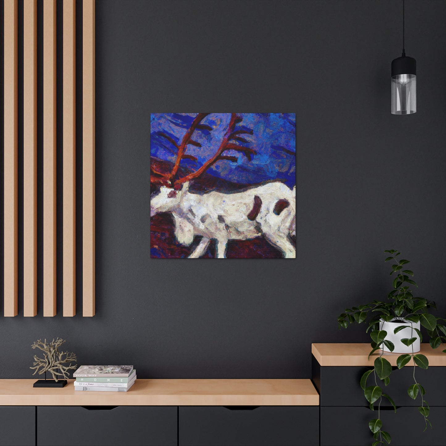 Reindeer O' Sunset - Canvas