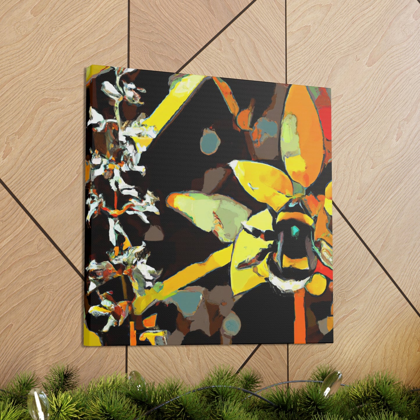 "Bumblebee Sparkles Brightly" - Canvas