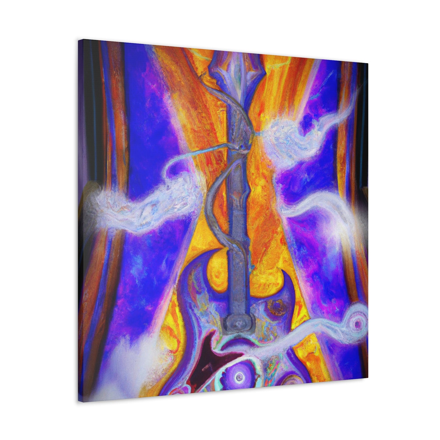 "Electric Guitar Reflection" - Canvas