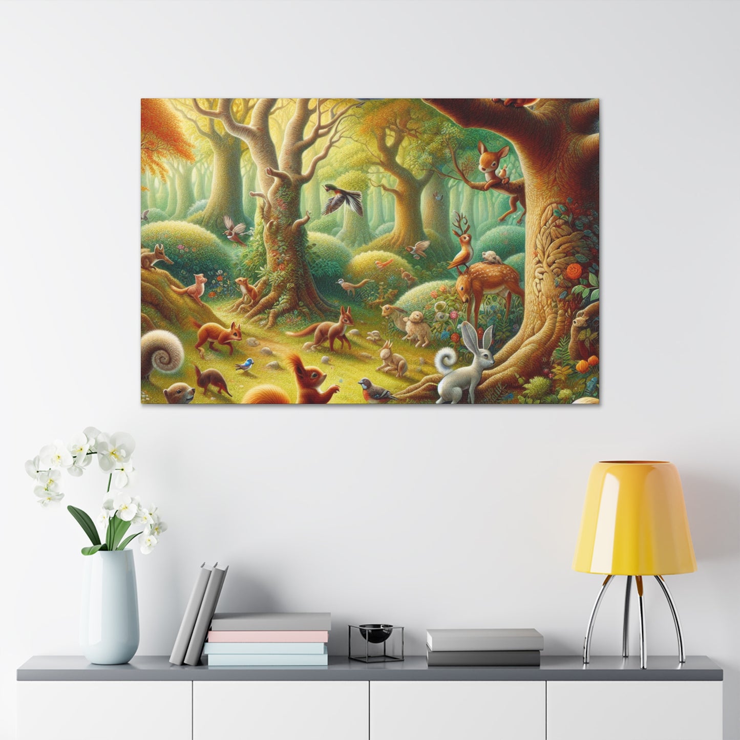 Enchanted Woodland Whispers - Canvas