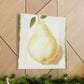 Pear in Soft Hues. - Canvas