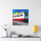 Ferry by Moonlight. - Canvas