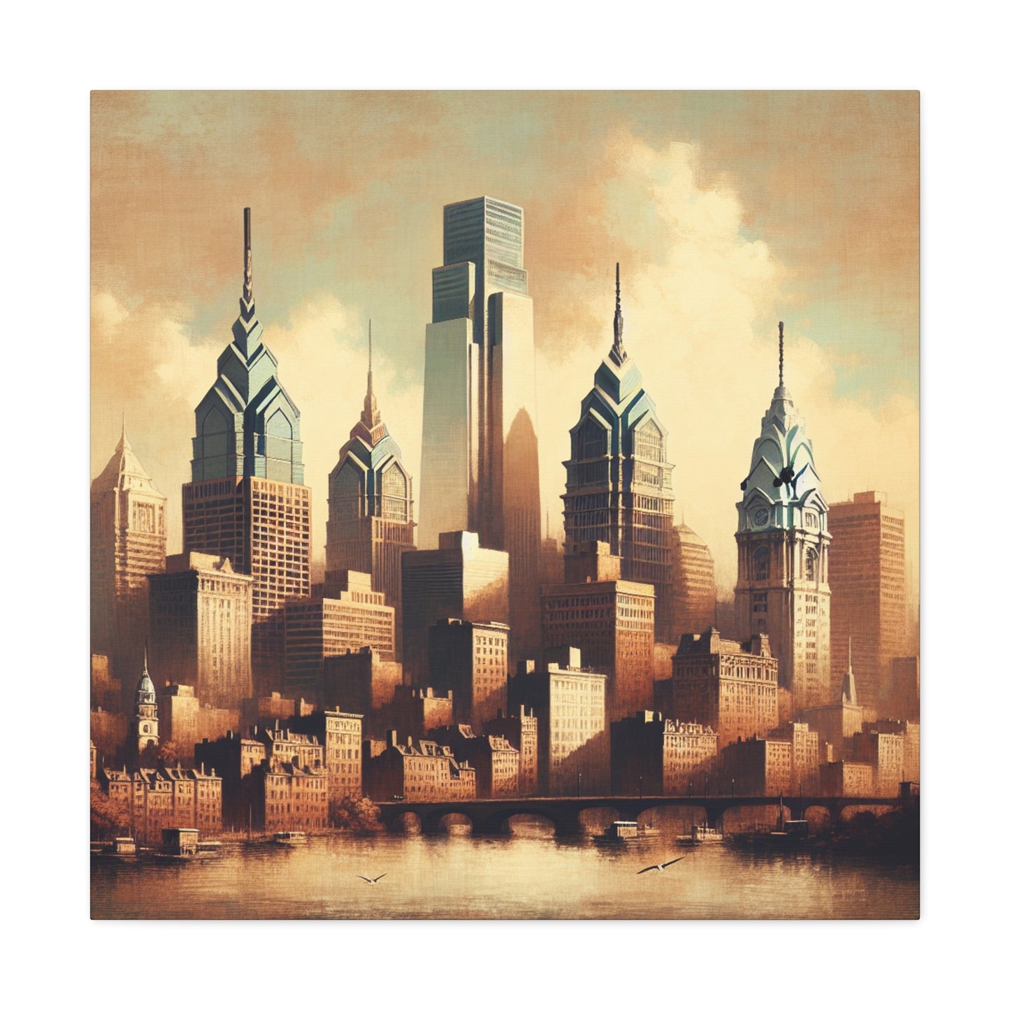 "City's Renaissance Awakening" - Canvas