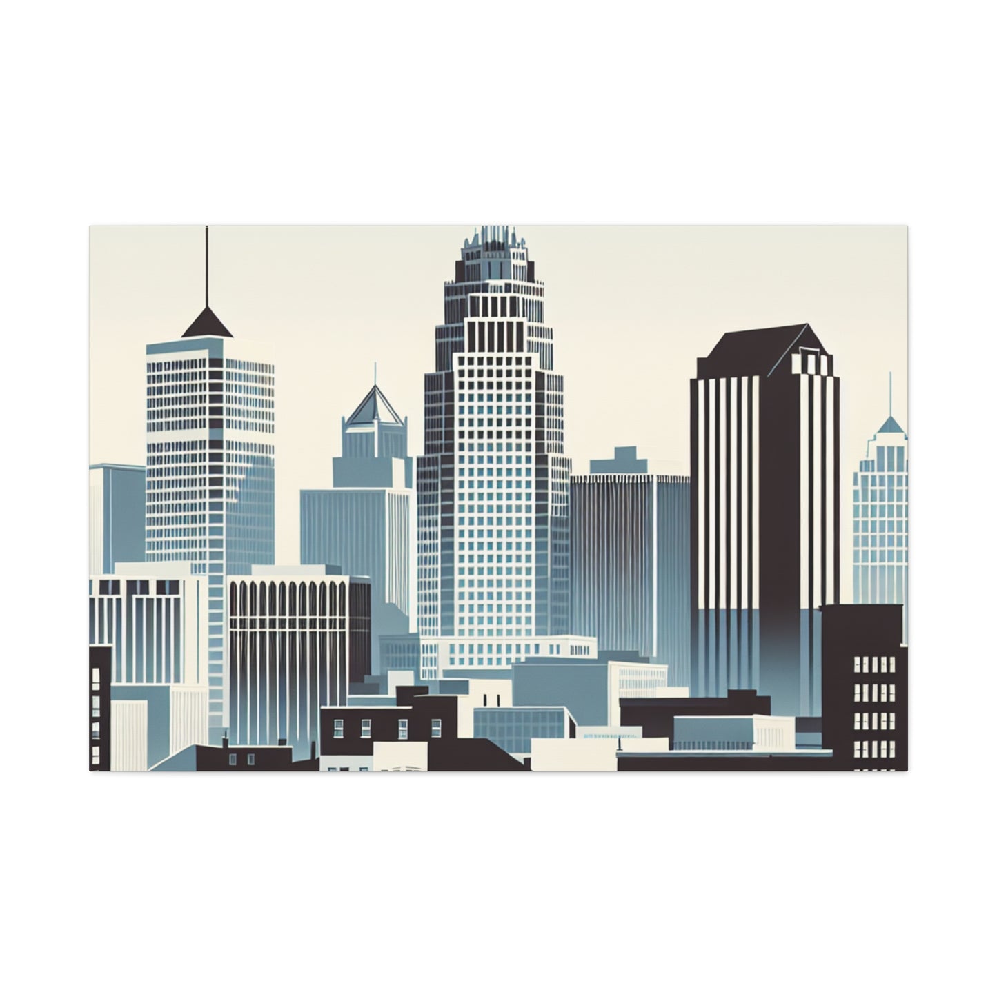 "Serene City: Raleigh Elegance" - Canvas