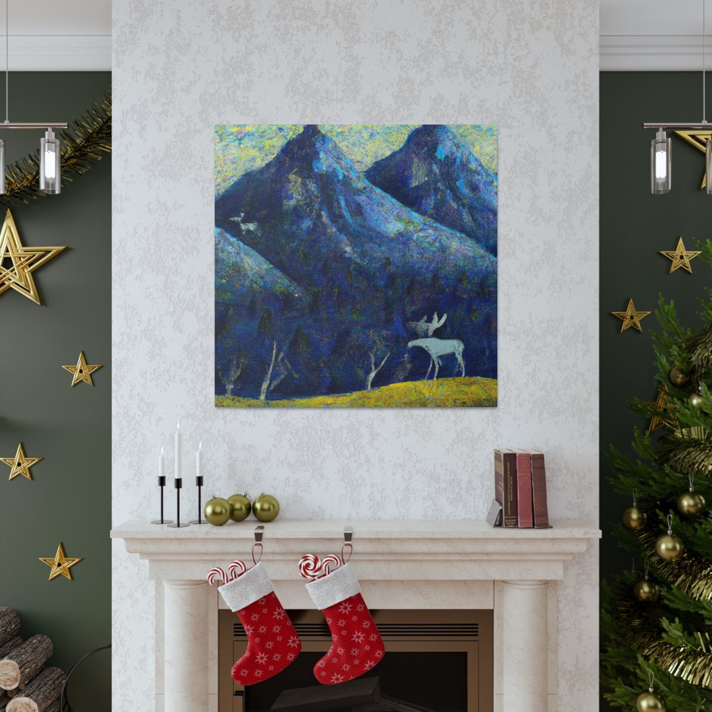 Moose Amidst Impressionism - Canvas