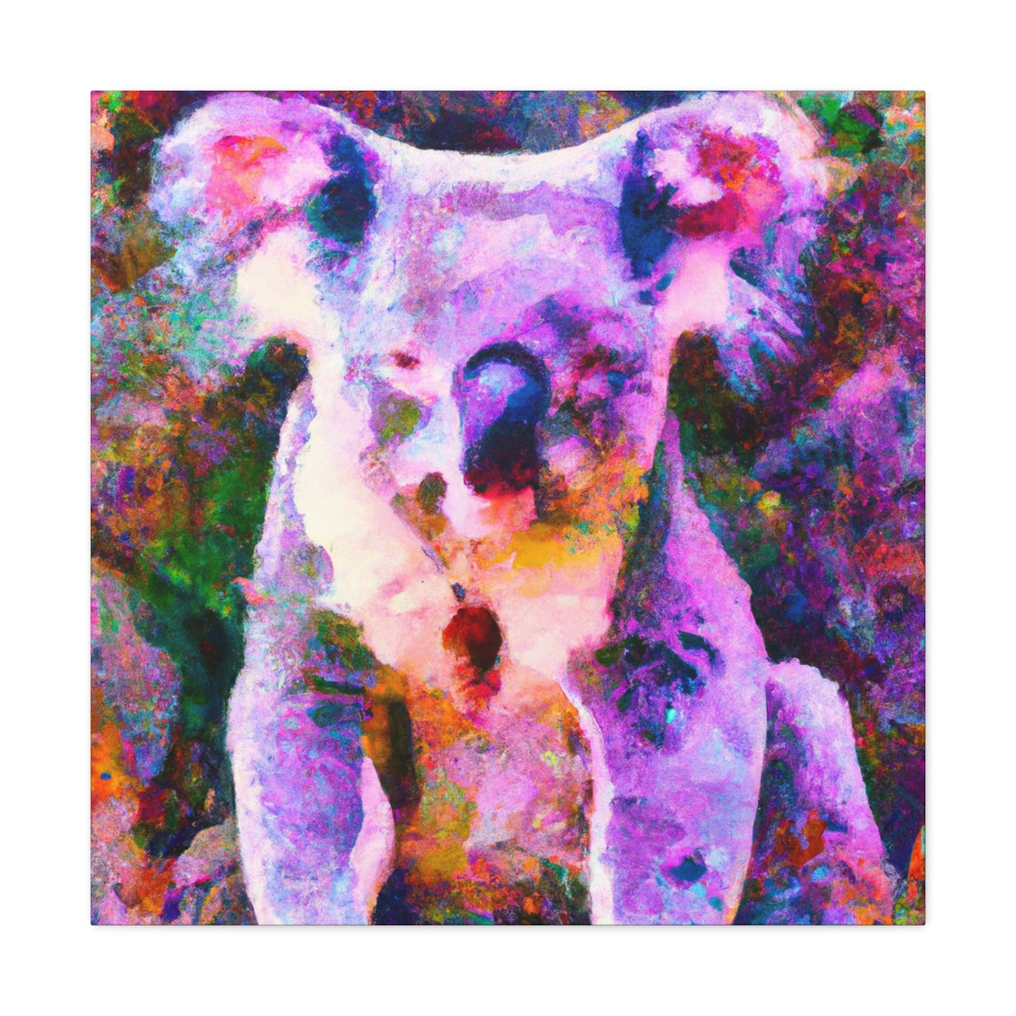 "Koala in Impressionist Hues" - Canvas