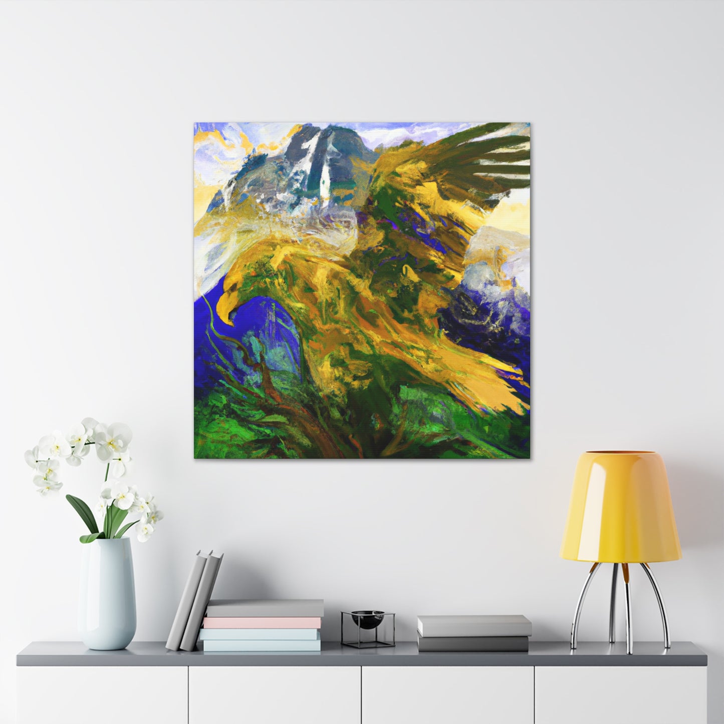 "Golden Eagle Majesty" - Canvas