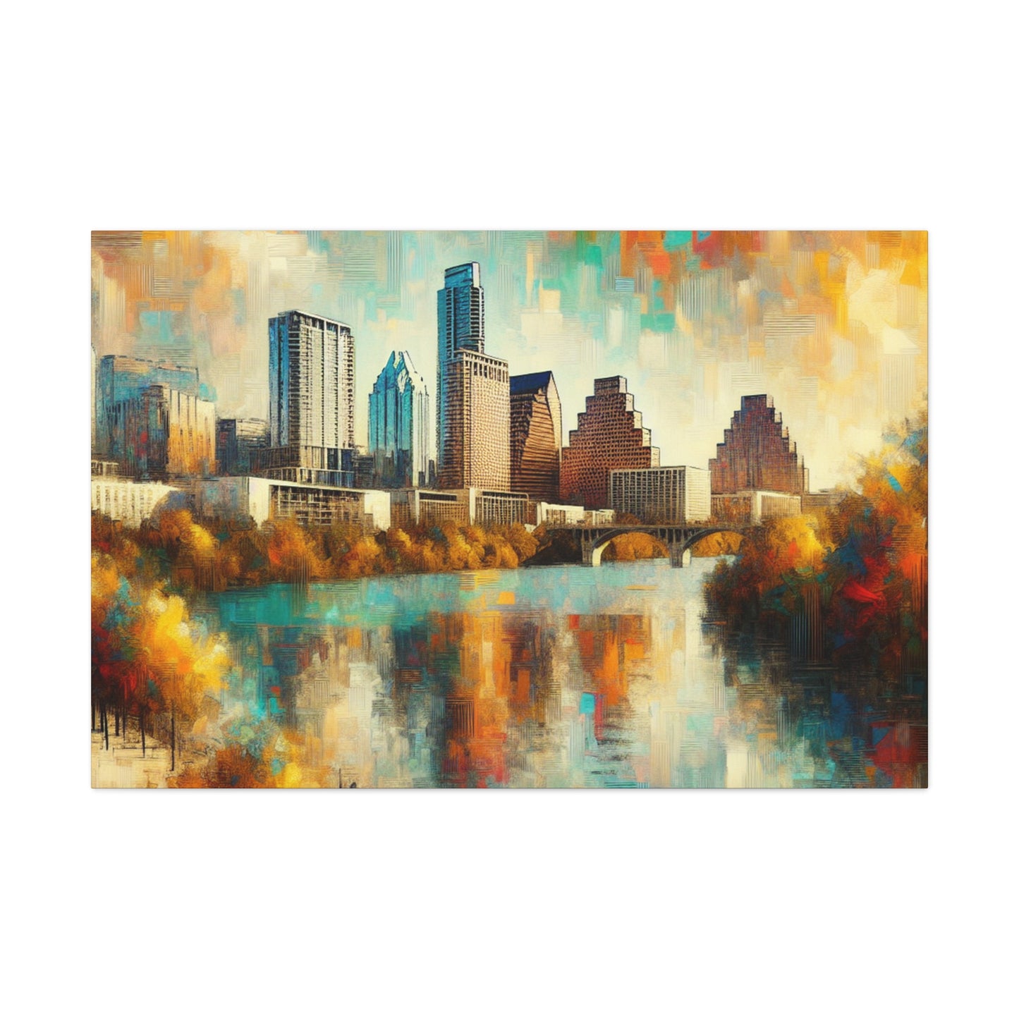 Emerald Echoes of Austin. - Canvas