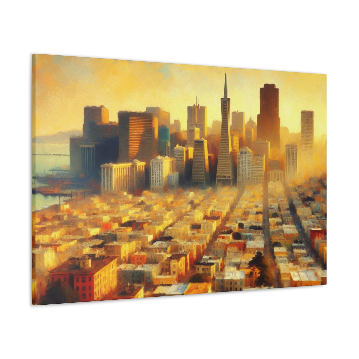 Golden City Hues - Canvas