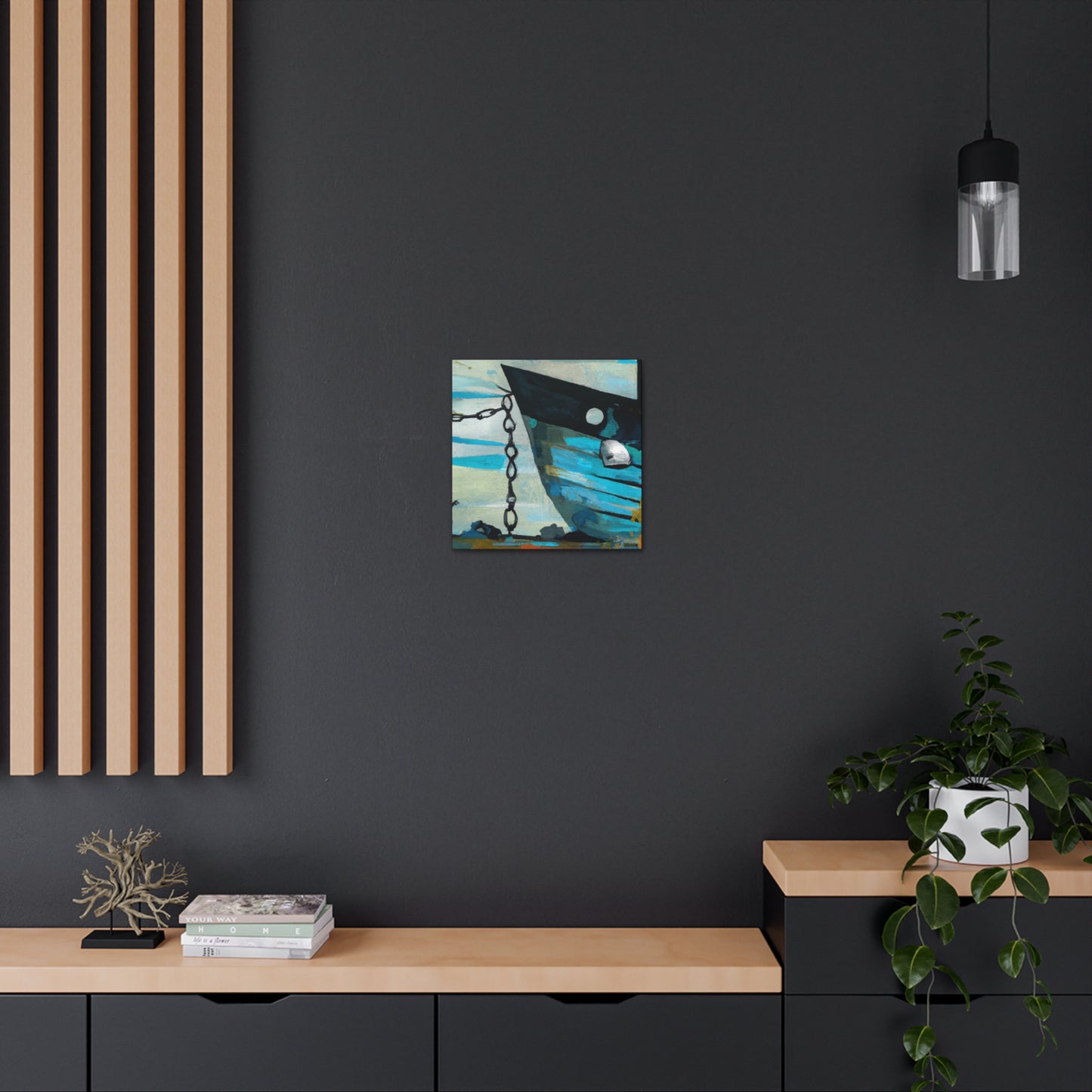 Fishing Boats At Sea - Canvas