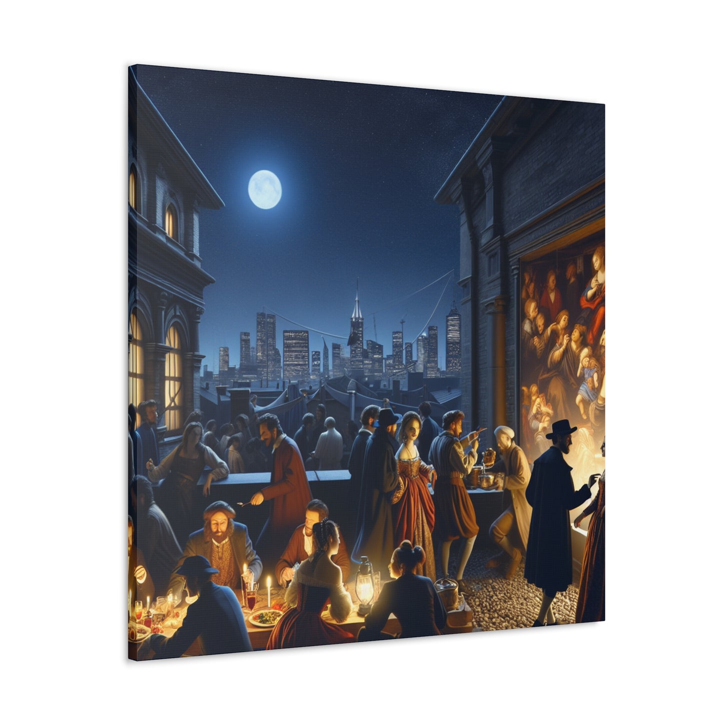 Exuberant Evening Festivities - Canvas