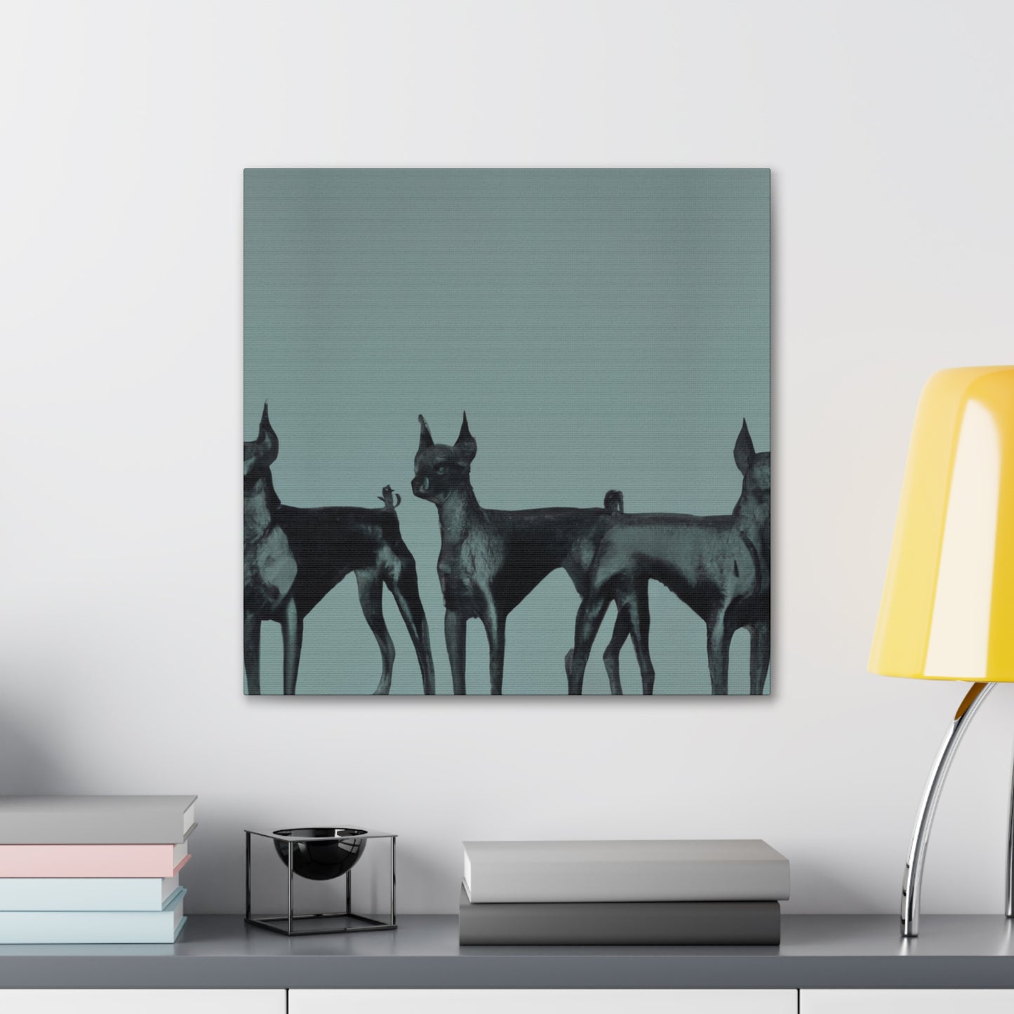 Doberman Dreamscape Scene - Canvas