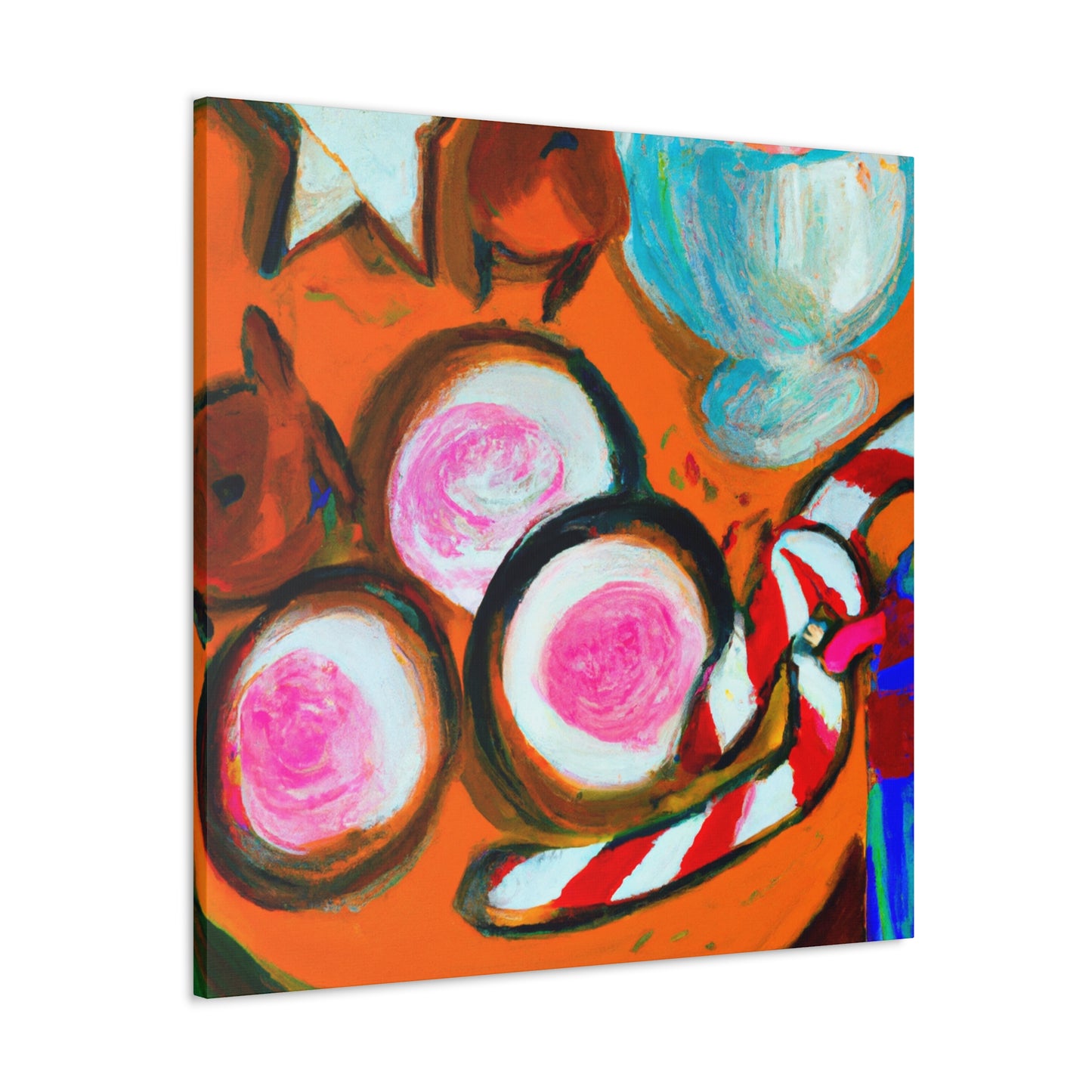 "Milk and Cookies Abstraction" - Canvas