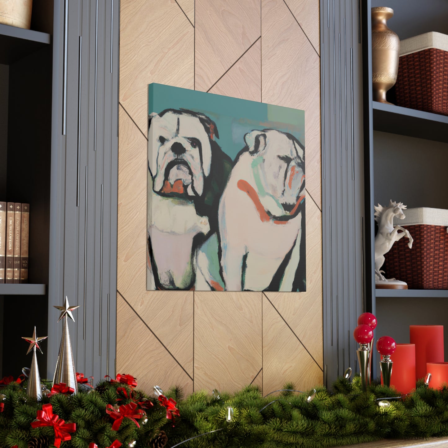 "Loyal English Bulldog' - Canvas