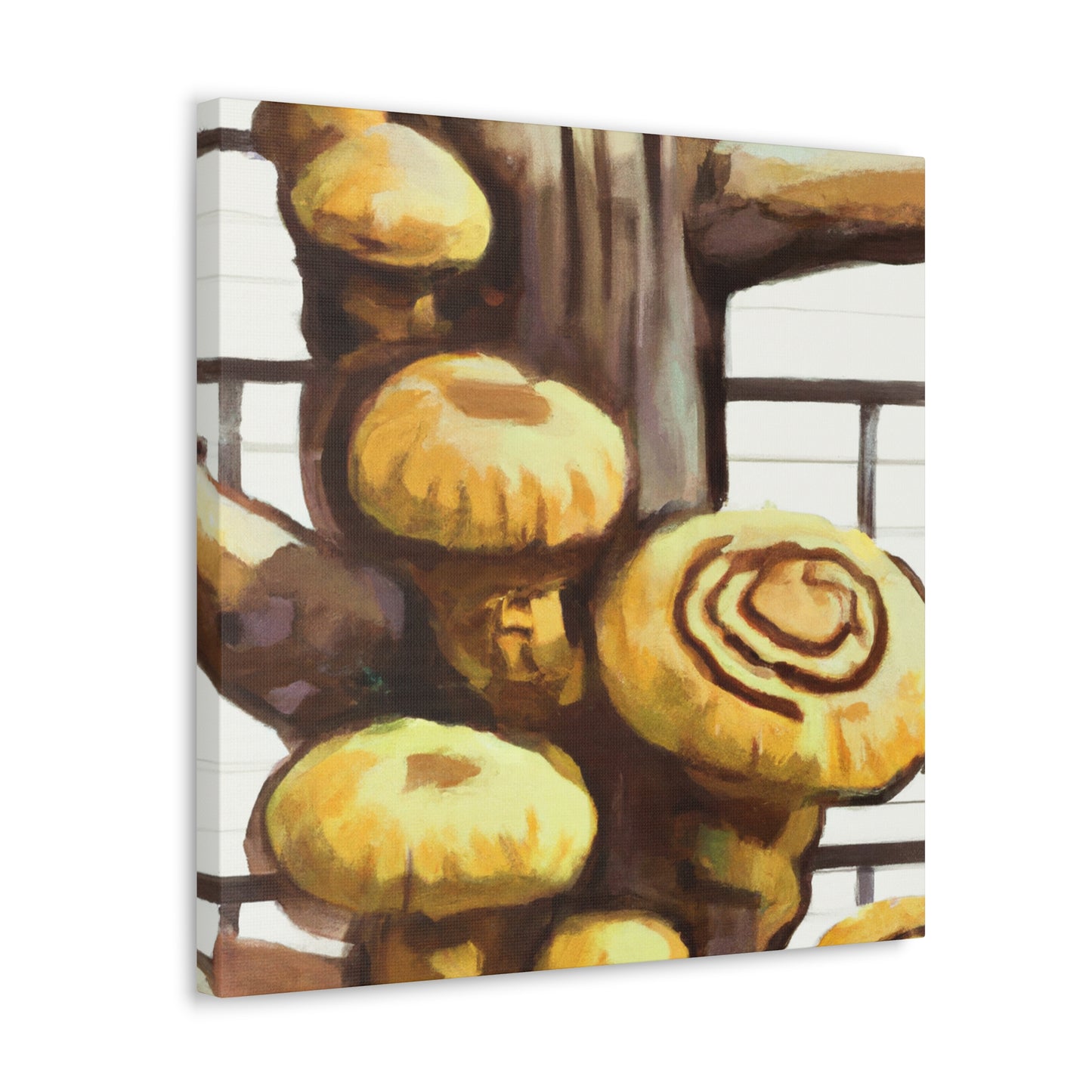 "Mushroom Marvel Shiitake" - Canvas