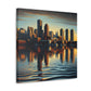 "Cityscape Serenade: Boston" - Canvas