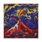 "Volcano in Eruption" - Canvas