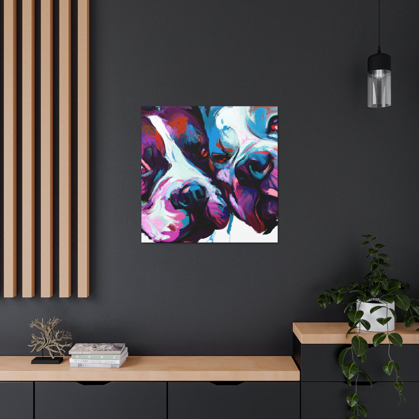 "Pitbulls in Poetry" - Canvas