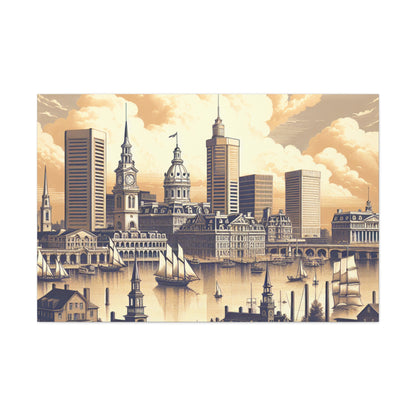 "Baltimore's Regal Charm" - Canvas