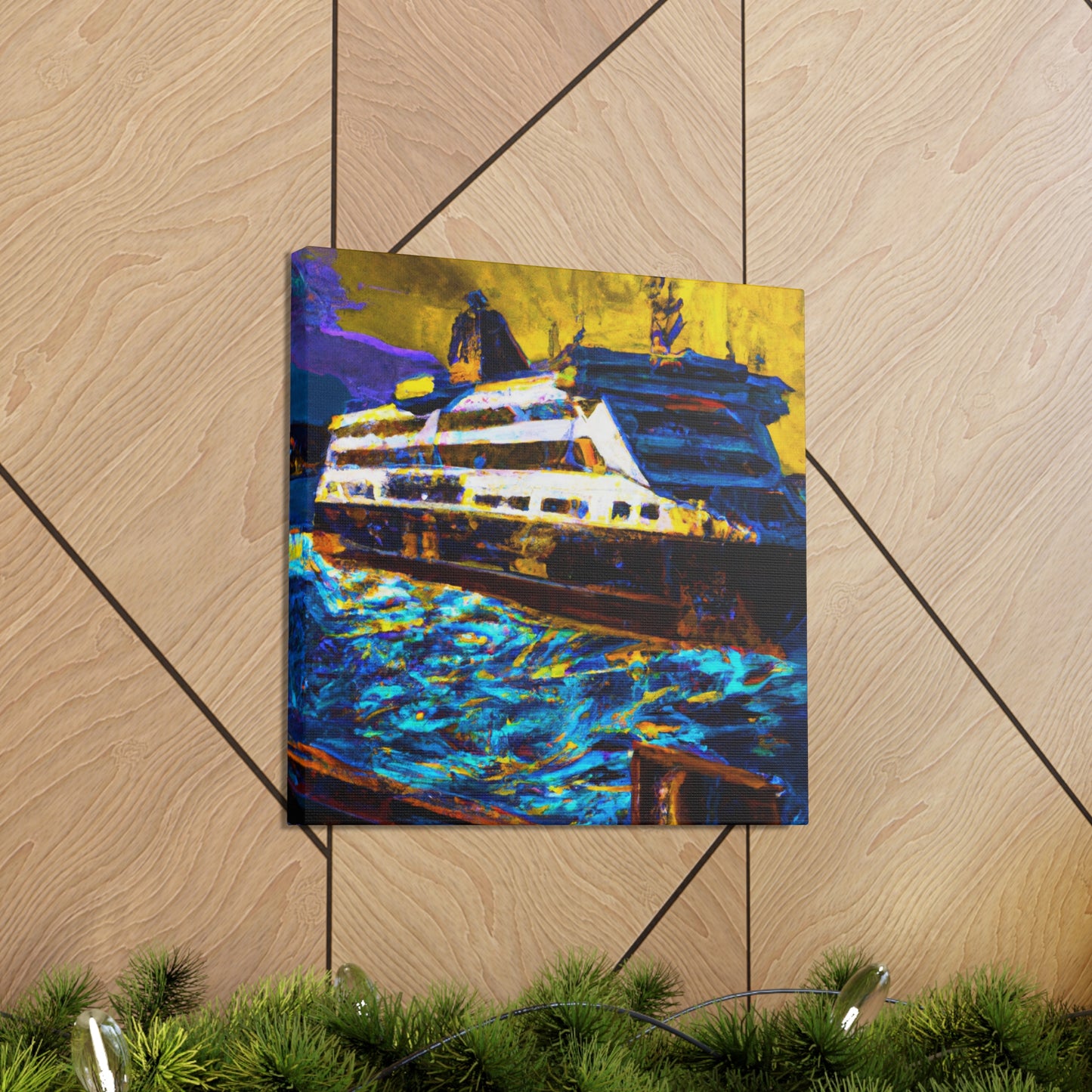 Ferry Through Time Art - Canvas