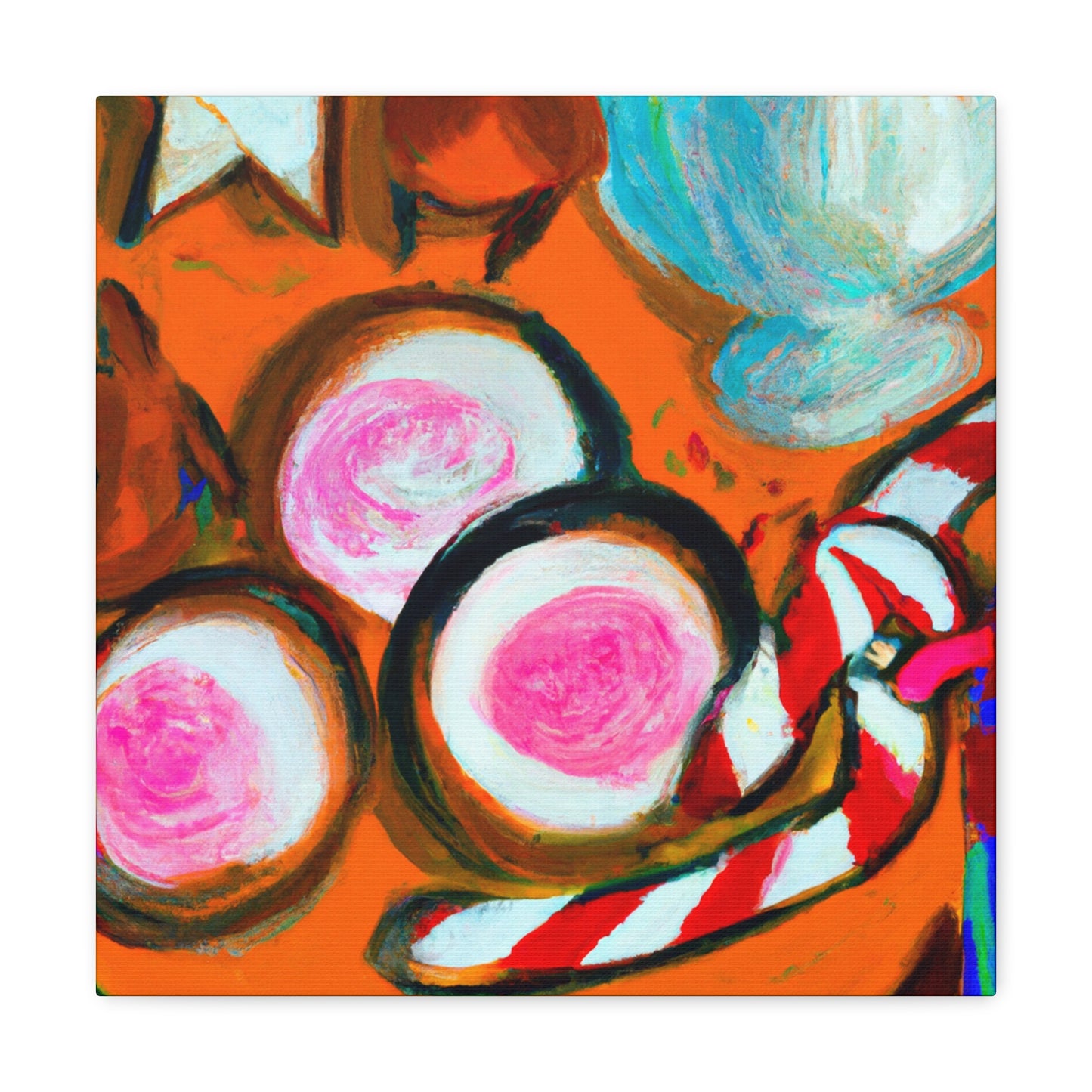 "Milk and Cookies Abstraction" - Canvas