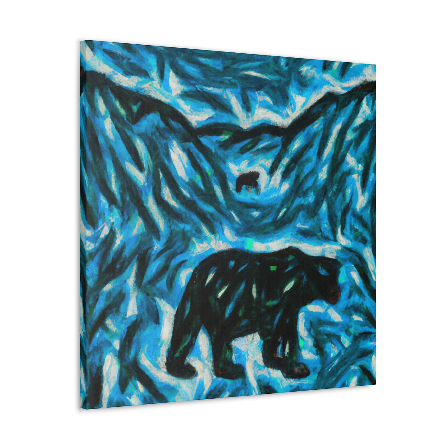 "Black Bear Abstracted" - Canvas