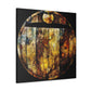 "Whiskey Barrel Glinting". - Canvas