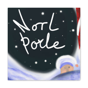 "North Pole Paradise Scene" - Canvas