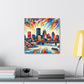 "Colonial Riverfront Charm" - Canvas