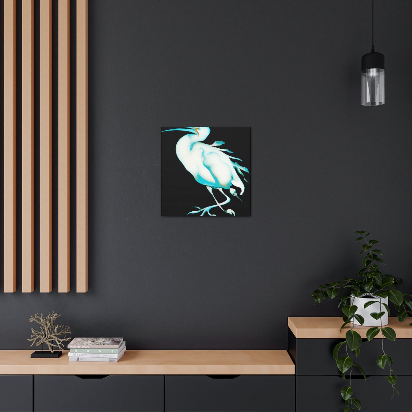 "Snowy Egret Splendor" - Canvas