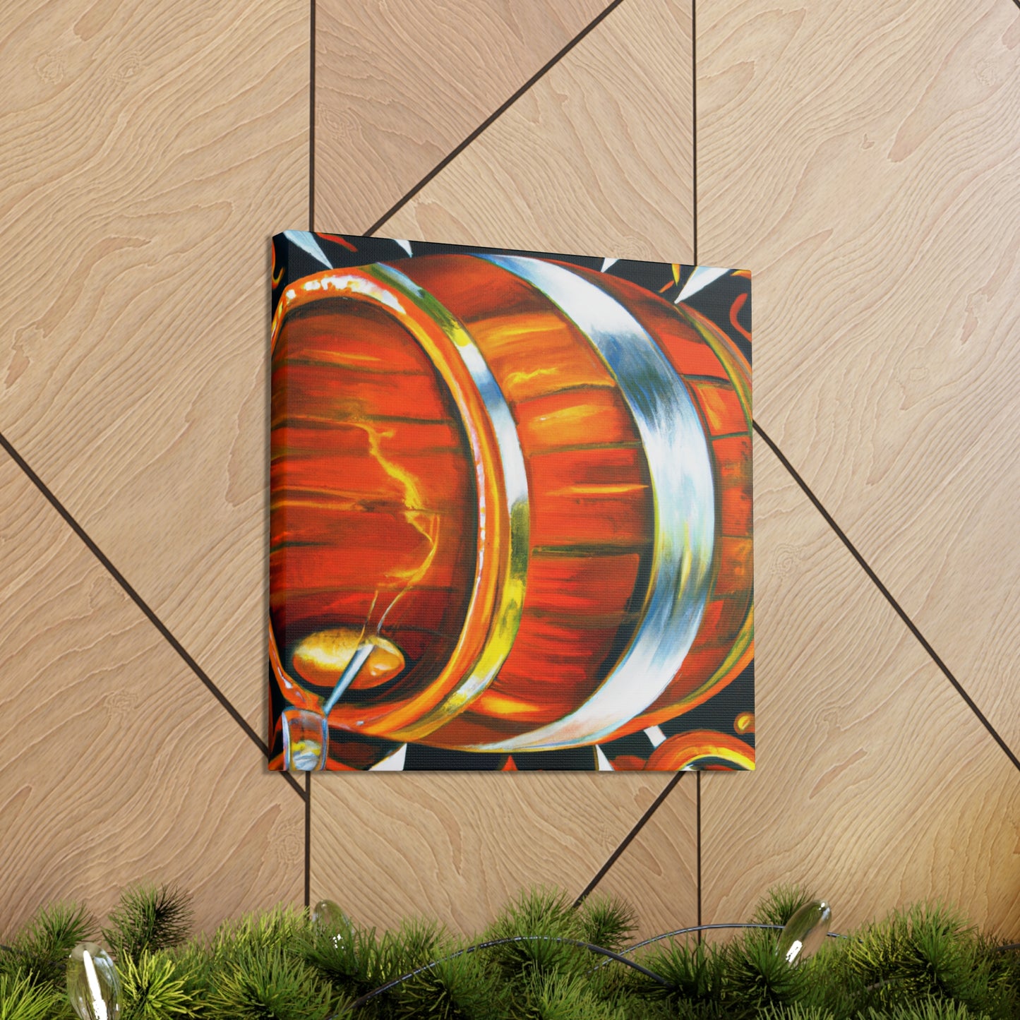 "Whiskey In a Barrel" - Canvas