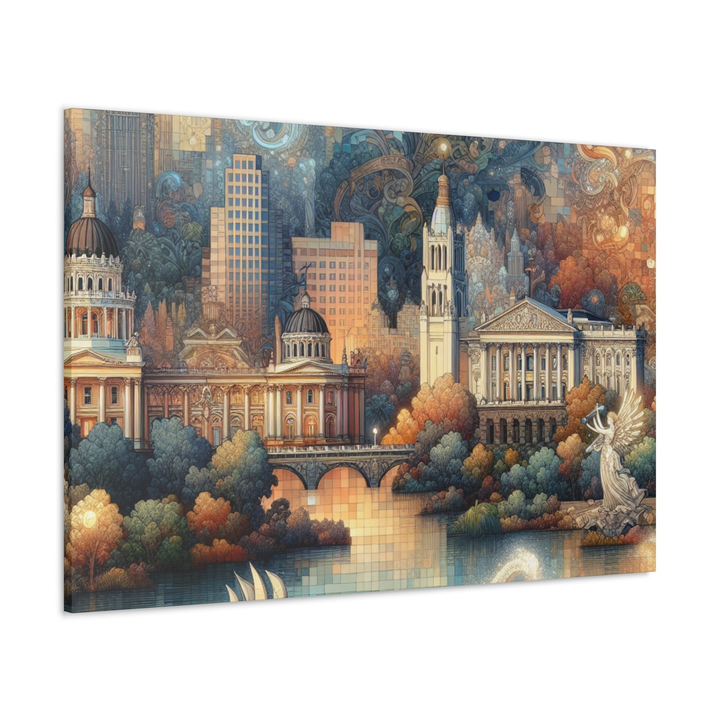 "Gilded Grace of Sacramento" - Canvas