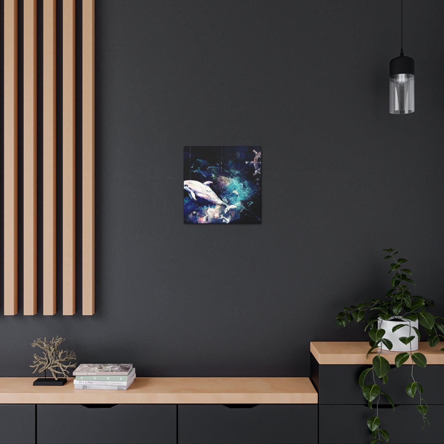 Dancing Dolphin Delight - Canvas