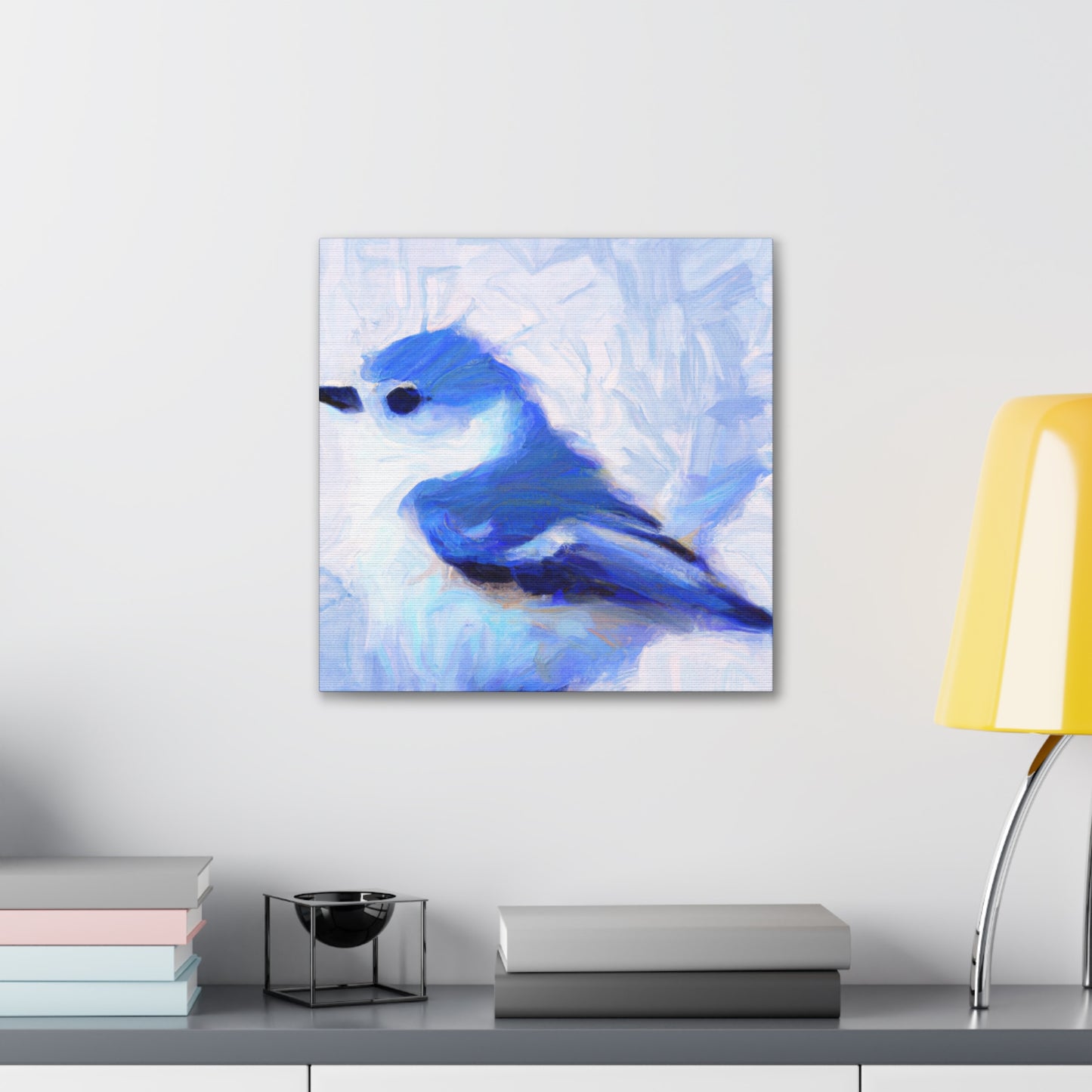 Bluebird's Abstraction - Canvas