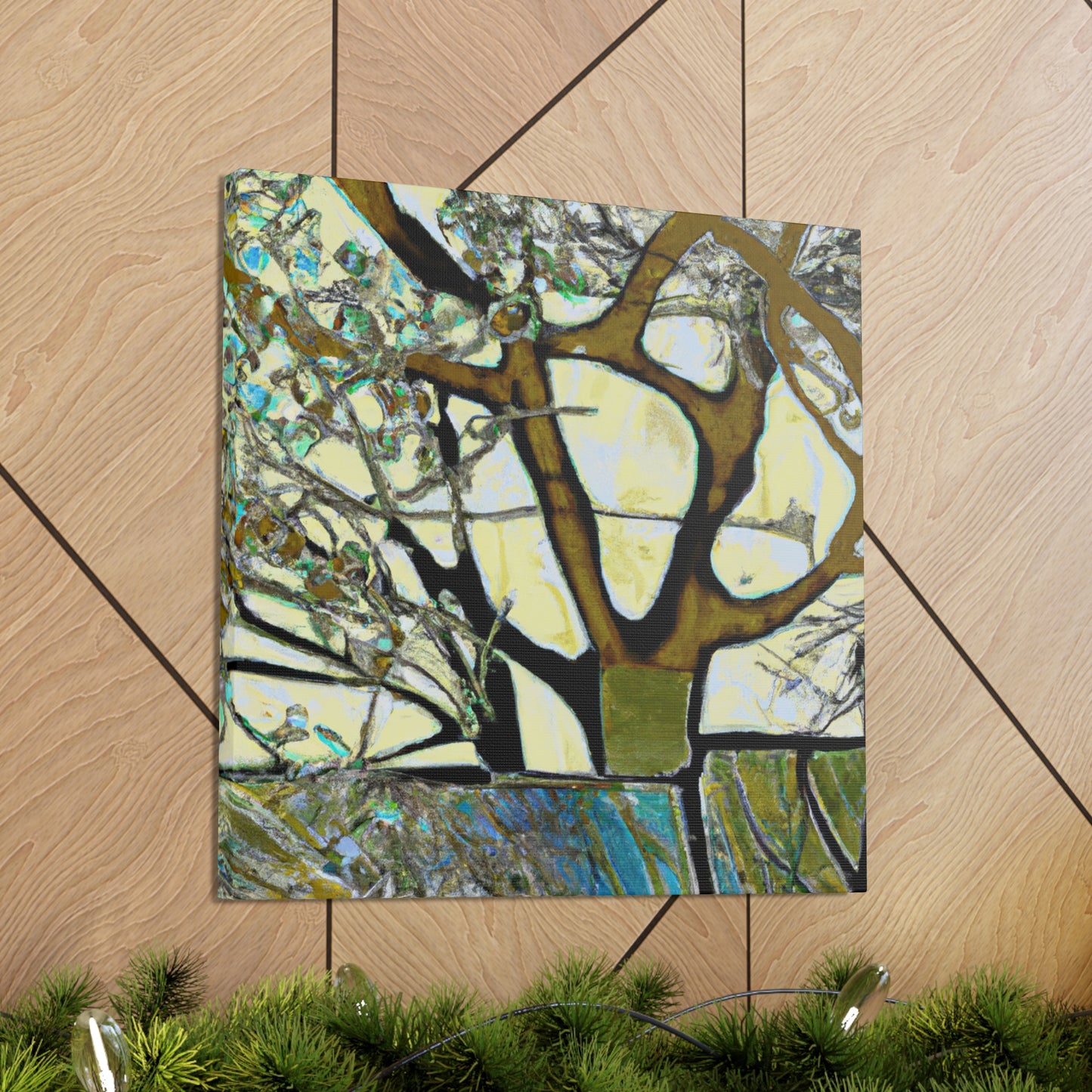 "Elm at Dusk Painting" - Canvas