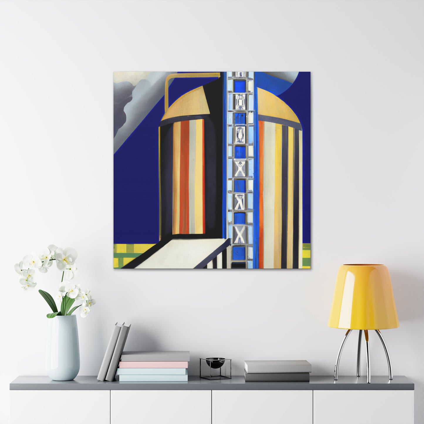 "Gilded Art Deco Silo" - Canvas