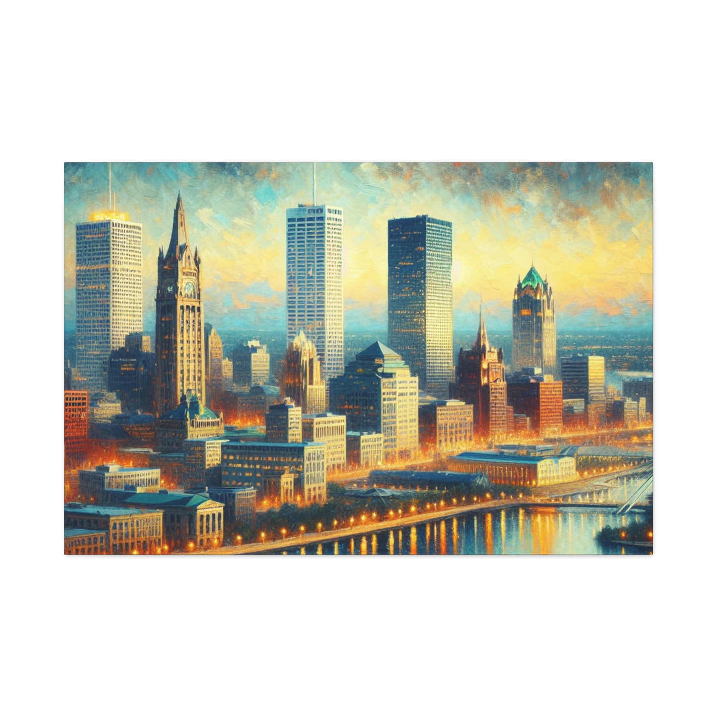 "Serene Streets of Milwaukee" - Canvas