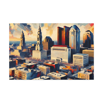 "The Vibrant Urban Odyssey" - Canvas