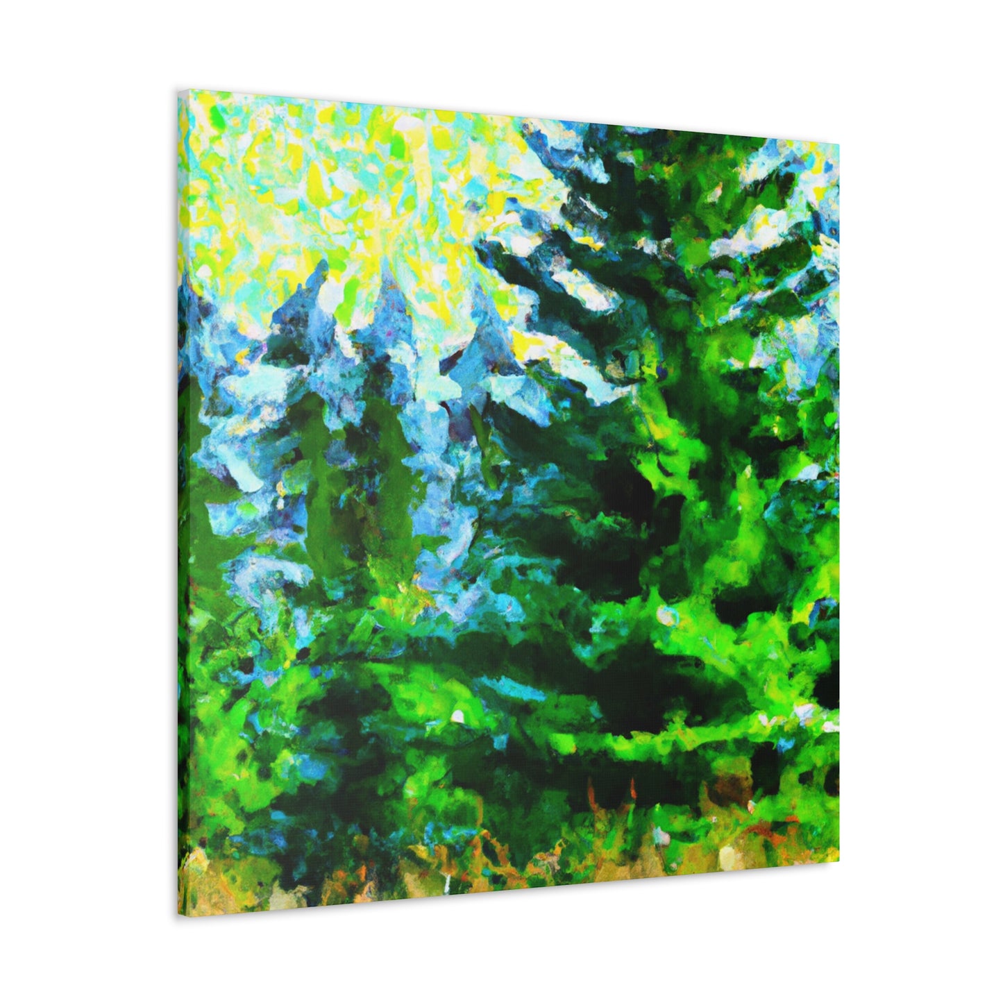 Spruce in Impressionism - Canvas