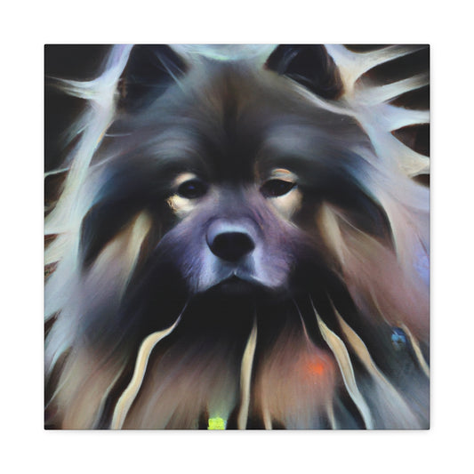 Keeshond Digital Delight - Canvas